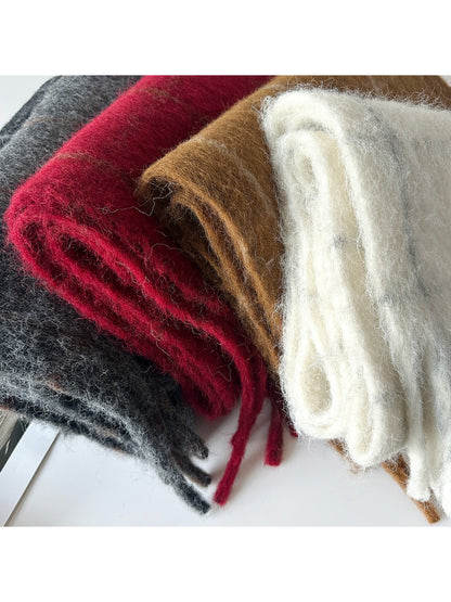 Scarvii - Soft Brushed Plaid Winter Scarf