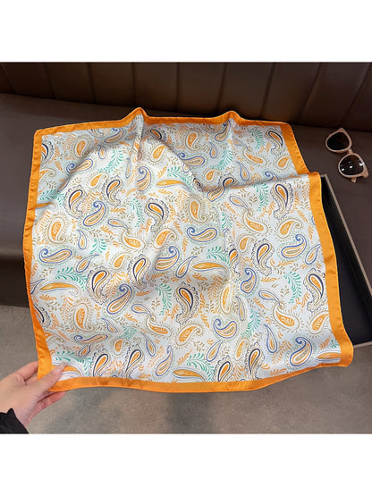 Scarvii Vintage Paisley Pattern Square Scarf