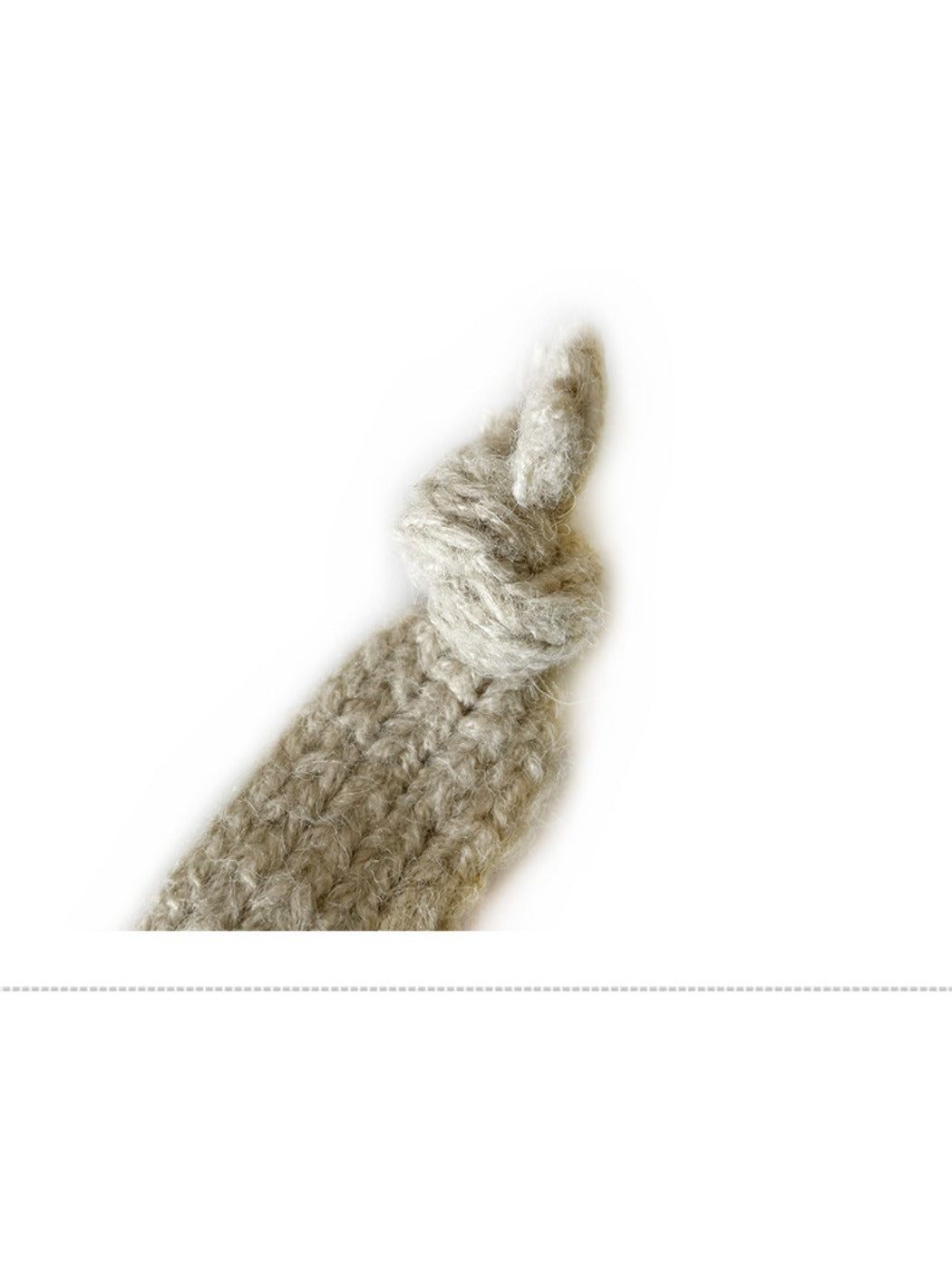Haila - Bohemian Knitted Beanie with Earflaps & Tasseled Ties