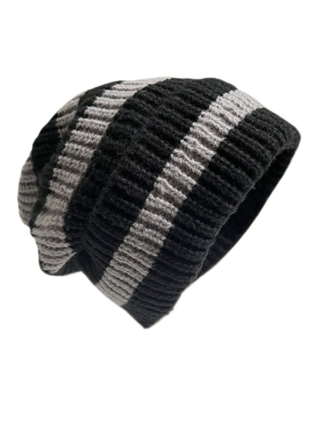 Haila - Winter Striped Knitted Beanie for Women