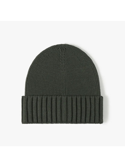 Haila - Classic Solid Ribbed Cuffed Beanie