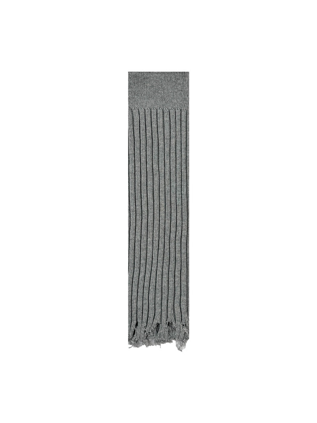 Cozyra - Ribbed Slouchy Fringe Leg Warmers
