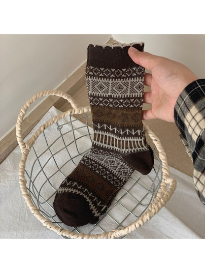 Rufia - Rustic Nordic Crew Socks