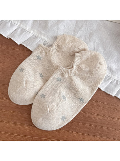 Rufia - Sweet Floral Pattern Women's No Show Socks
