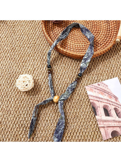 Scarvii - Printed Boho Narrow Neck Scarf