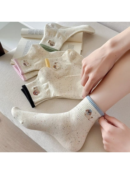Rufia - Cute Dog Speckled Crew Socks product image 1