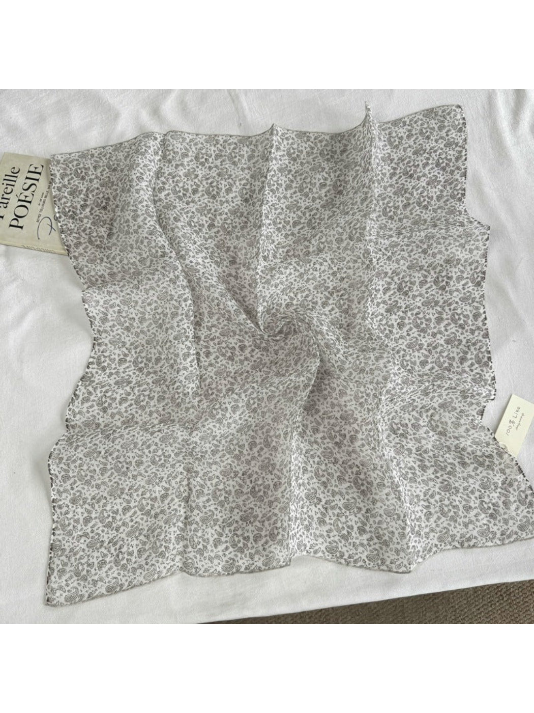 Scarvii - Abstract Floral Sketch Square Scarf