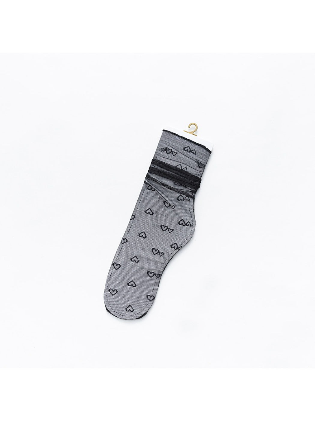 Rufia - Lightweight Sheer Heart Crew Socks product image 3