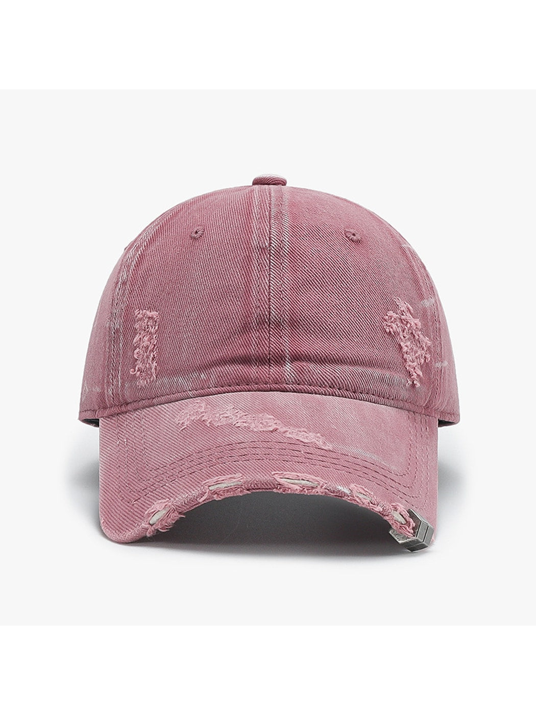 Haila - Distressed Washed Finish Curved Brim BaseballCap