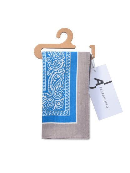 Scarvii - Square Scarf with Paisley Print