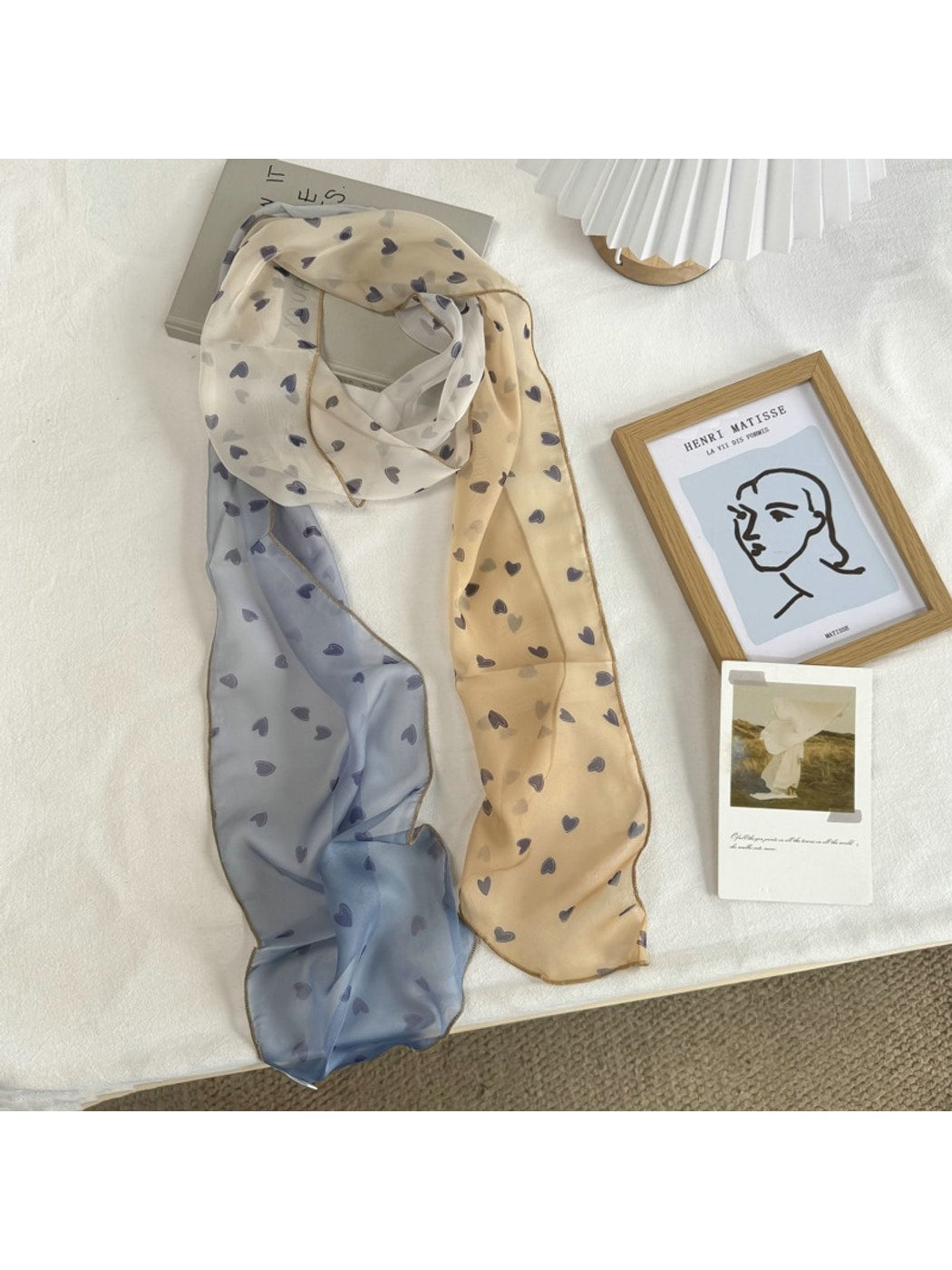 Scarvii - Gradient Color Long Narrow Fashion Scarf