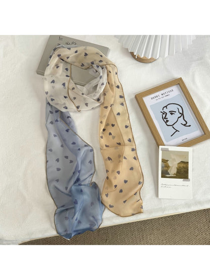 Scarvii - Gradient Color Long Narrow Fashion Scarf