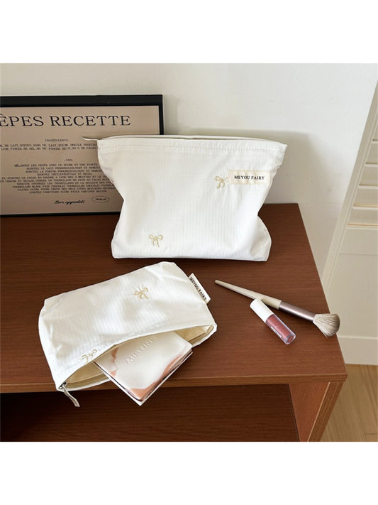 Cosbai Ribbed Stripe Makeup Pouch product image