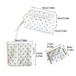 Cosbai Quilted Dot Cosmetic Bag angled to show both front and side views