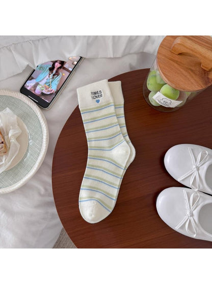 Rufia - Fresh Style Printed Crew Socks