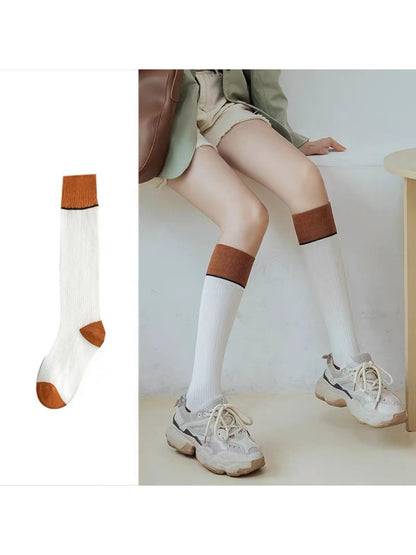 Rufia - Colorblock Ribbed Knee High Socks product image 3