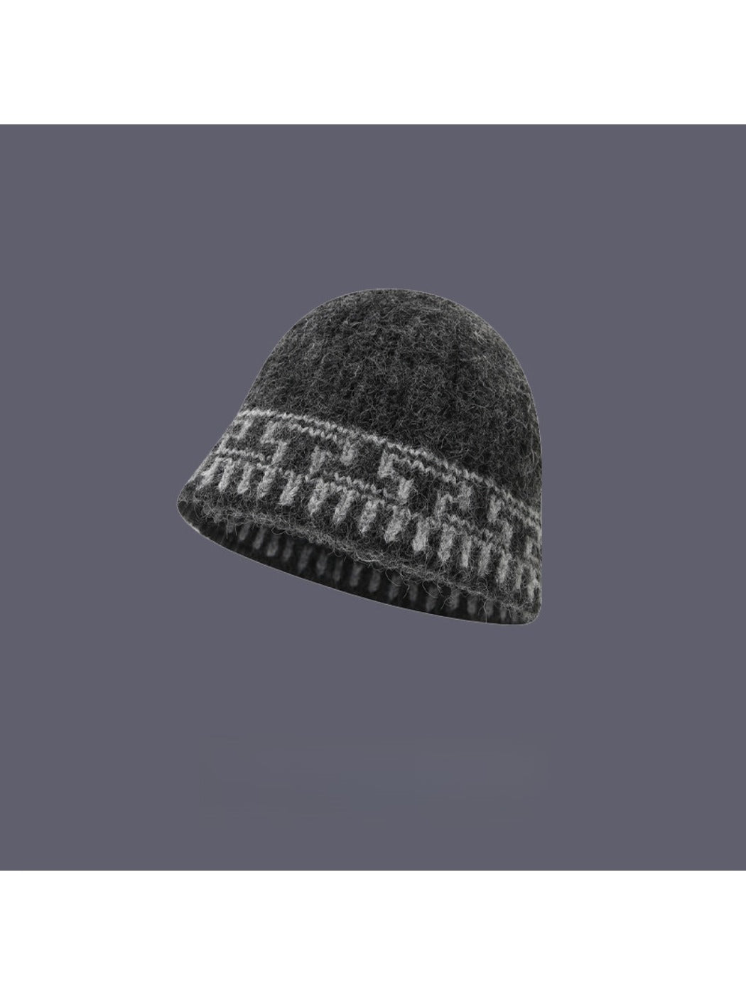 Haila – Retro Jacquard Print Bucket Hat