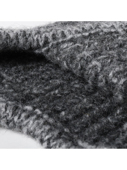 Haila - Foldable Ear Cover Knit Beanie