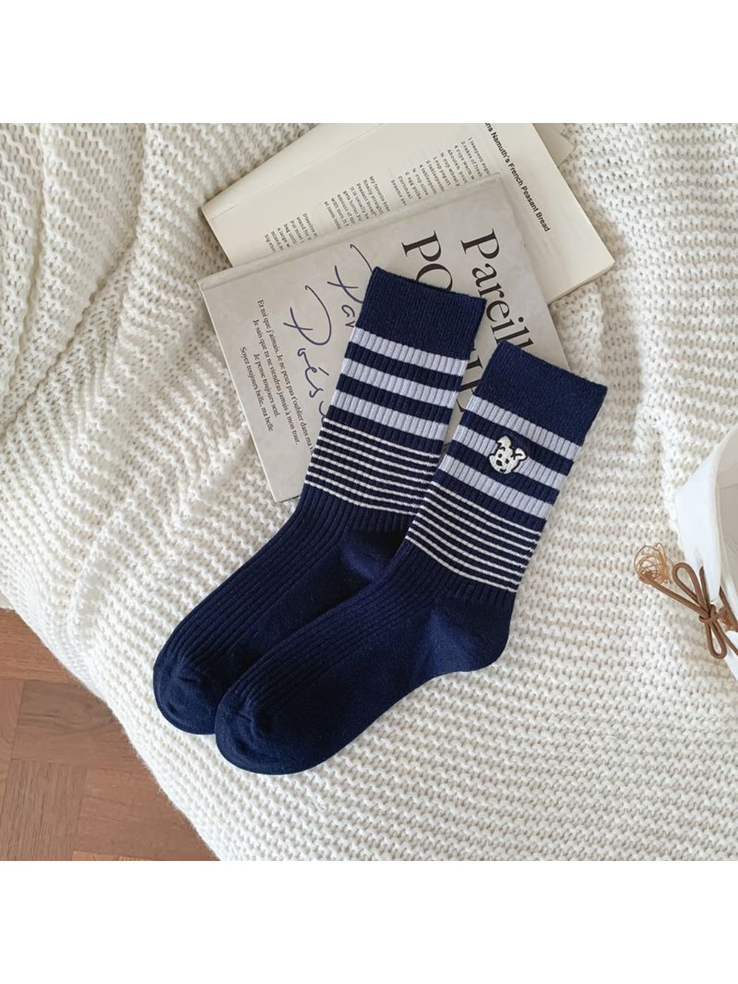 Rufia - Classic Stripe Cat Crew Socks product image 5