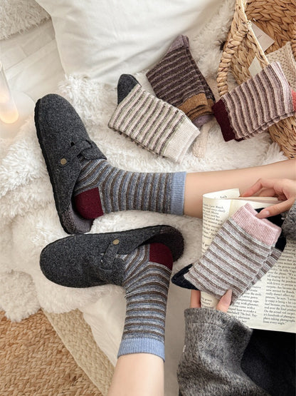 Rufia - Classic Striped Crew Socks