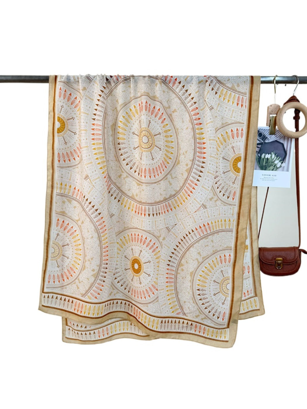 Scarvii - Geometric Print Scarf Shawl for Women