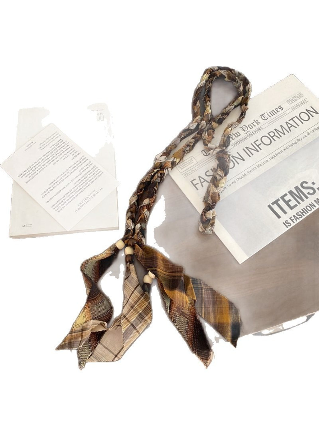 Beco - Braided Fabric Belt with Tassel Ends