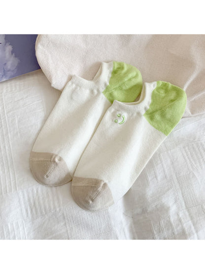Rufia - Pastel Smiley Low Cut Socks