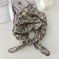 Scarvii - Vintage Floral Print Square Scarf