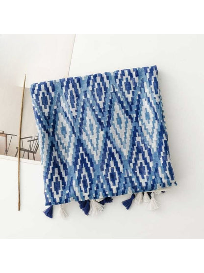 Scarvii - Modern Diamond Print Casual Scarf