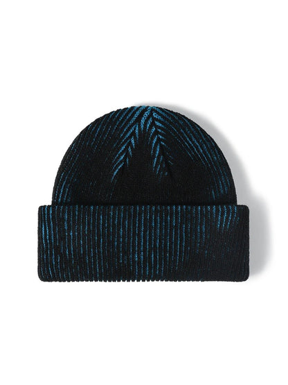 Haila - Contrast-Thread Ribbed Cuffed Knit Beanie