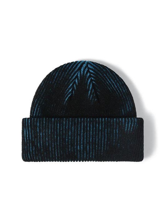 Haila - Contrast-Thread Ribbed Cuffed Knit Beanie