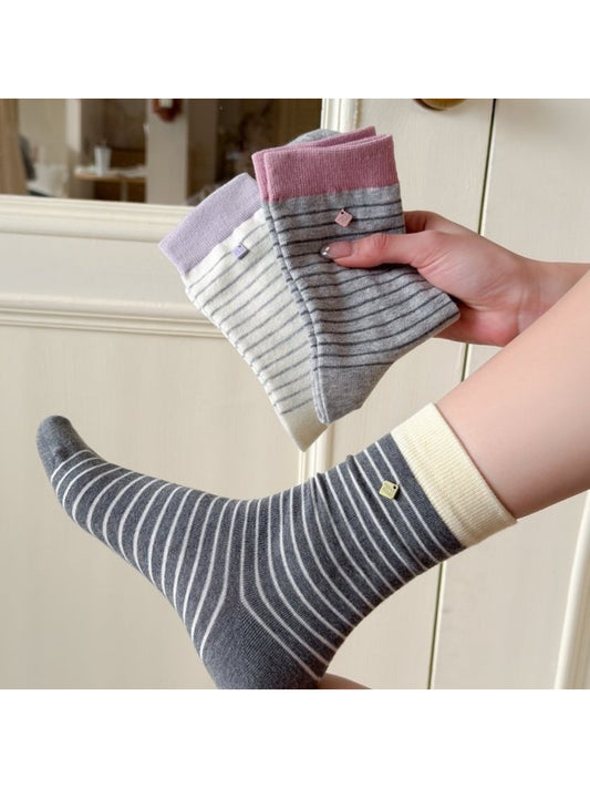 Rufia - smooth Fine Stripe Crew Socks product image 2