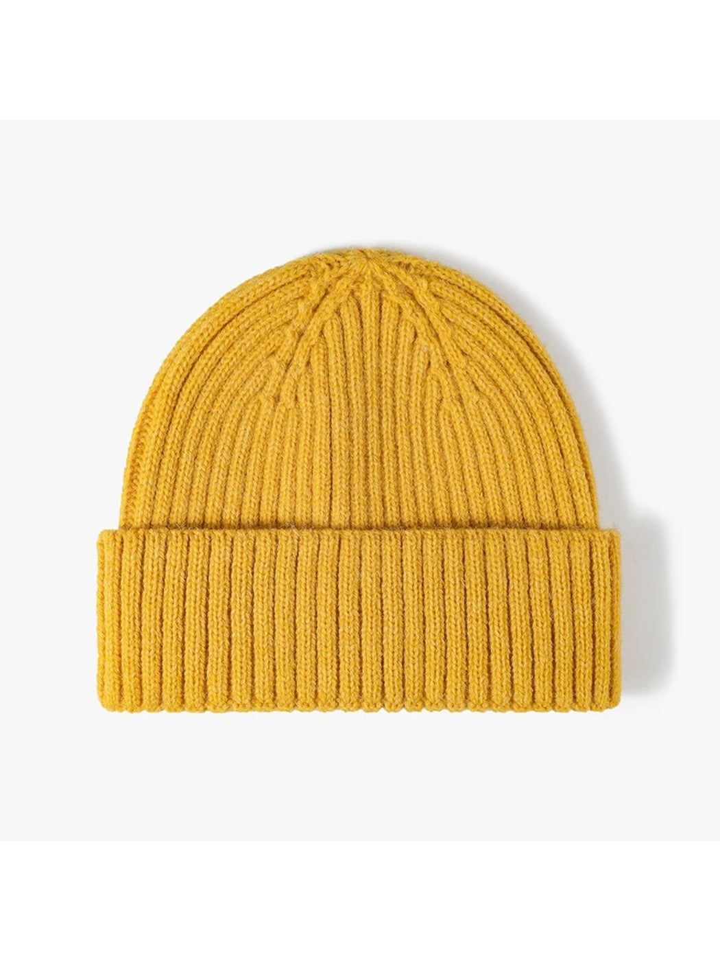 Haila - Solid Ribbed Cuffed Knit Beanie