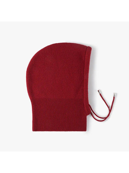 Haila - Drawstring Balaclava Hood with Ribbed Neck