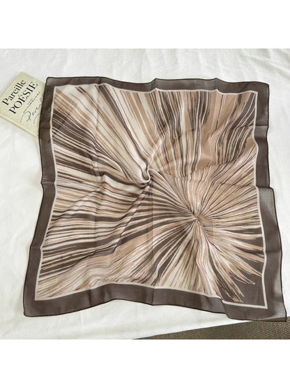 Scarvii - Abstract Line Art Sheer Square Scarf