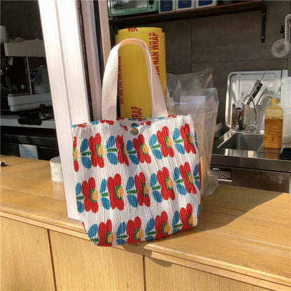 Cosbai - Floral, Geometric, Dots Cute Small Fabric Bag