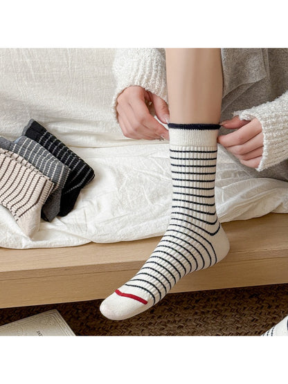 Rufia - Cozy Stripe Crew Socks product image 1