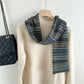 Scarvii - Winter Couple's Openwork Striped Scarf