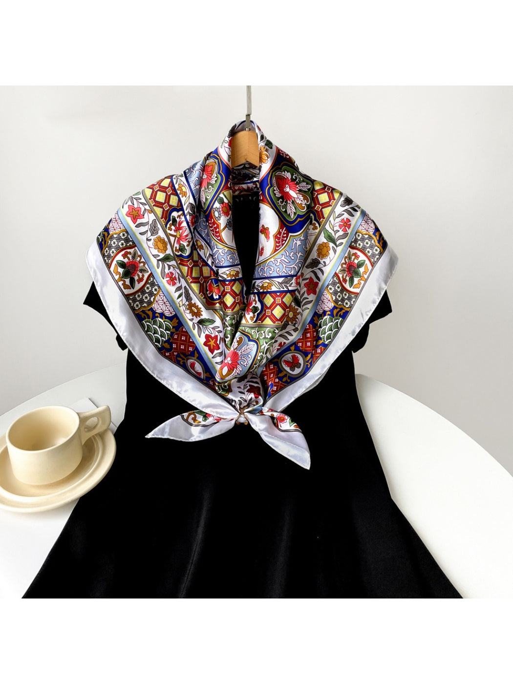 Scarvii - Colorful Mosaic Panel Square Scarf