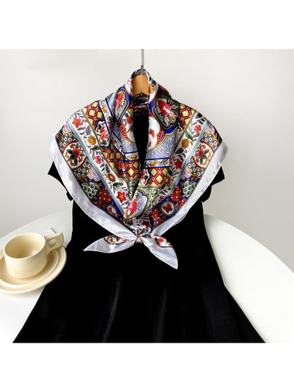 Scarvii - Colorful Mosaic Panel Square Scarf