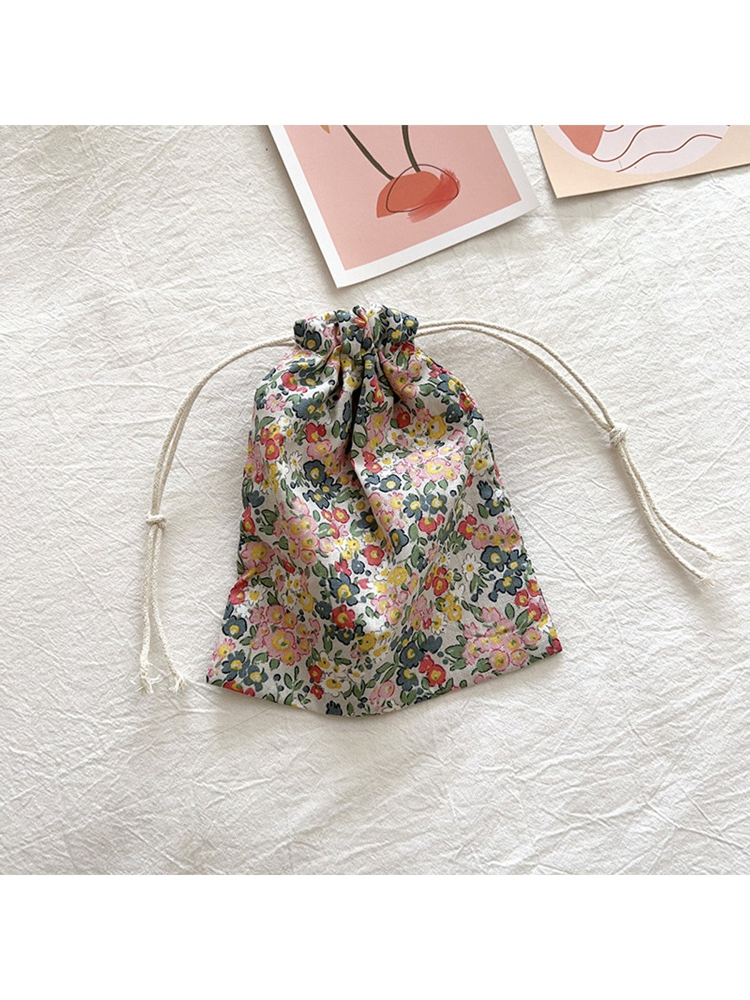 Cosbai - Printed Drawstring Pouch Bag for Travel