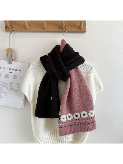 Scarvii - Sheep Motif Knit Scarf