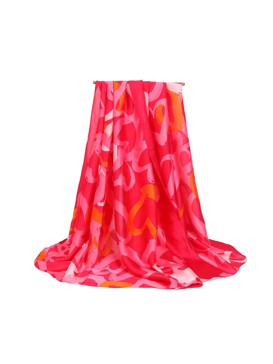Scarvii - Abstract Watercolor Heart Print Scarf