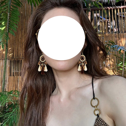 Earwish - Dreamcatcher Dangle Earrings - Boho & Vintage