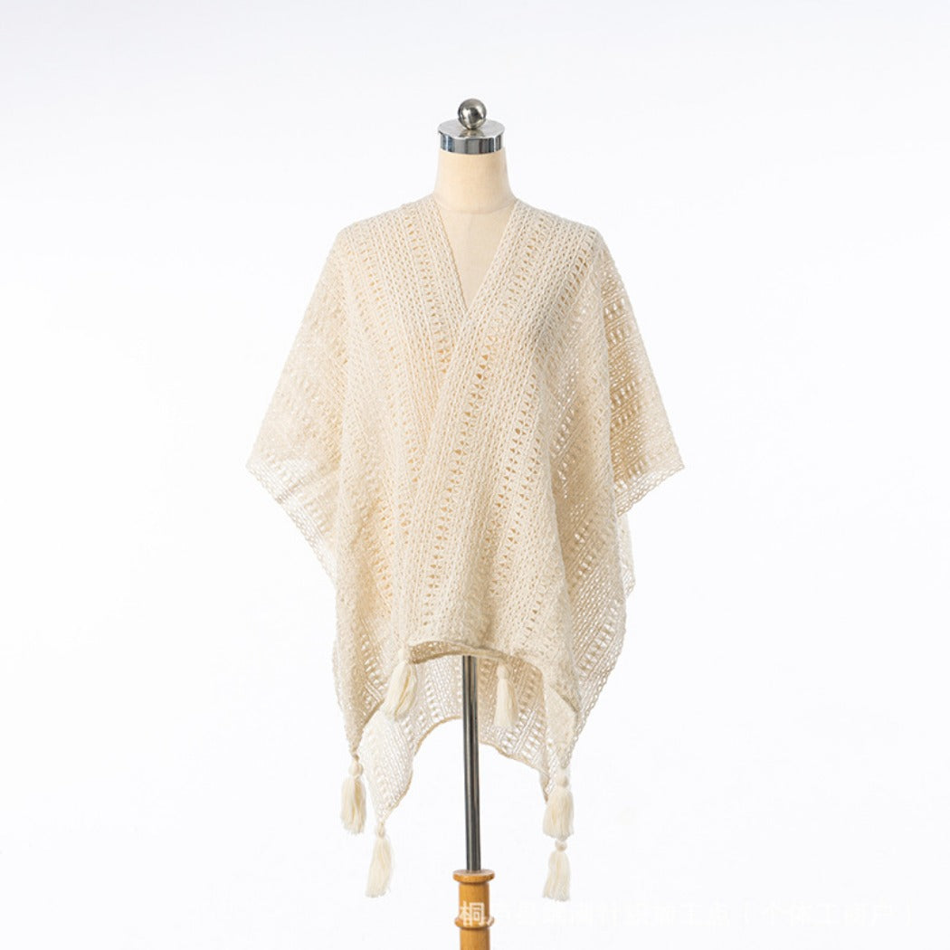 Crosa - Vintage Boho Knit Cardigan Cover-Up