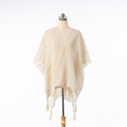 Crosa - Vintage Boho Knit Cardigan Cover-Up