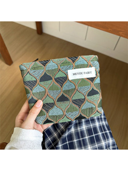 Cosbai Retro Pattern Makeup Pouch product image