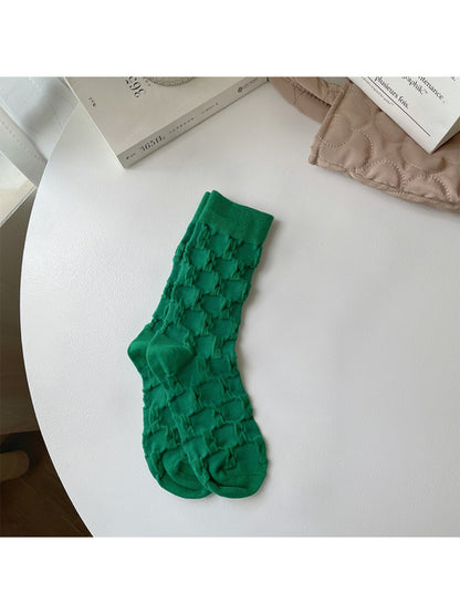 Rufia - Sculpted Texture Crew Socks