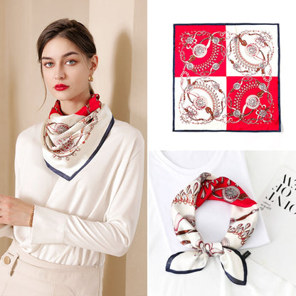 Scarvii - Diamond Chain Print Square Scarf