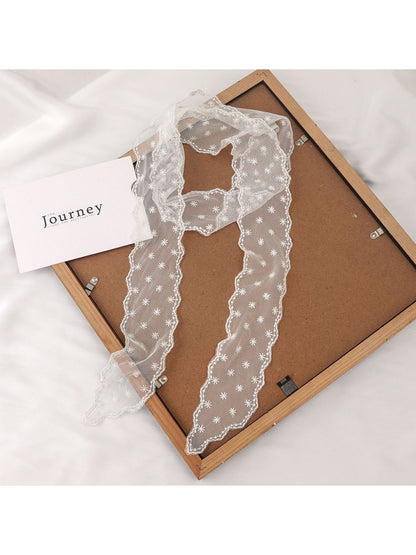 Scarvii - Polka Dot Lace Ribbon Headband